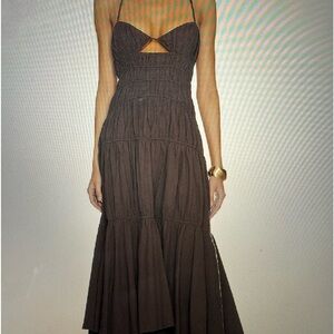 Tahila Dress,  100% cotton, lightweight twill fabric with handkerchief hem.